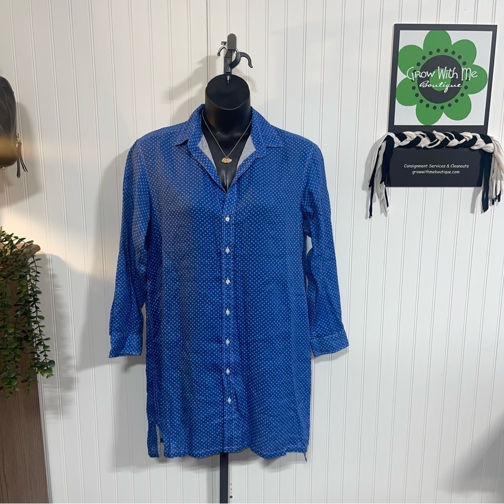 Frank & Eileen Blue tunic women’s large